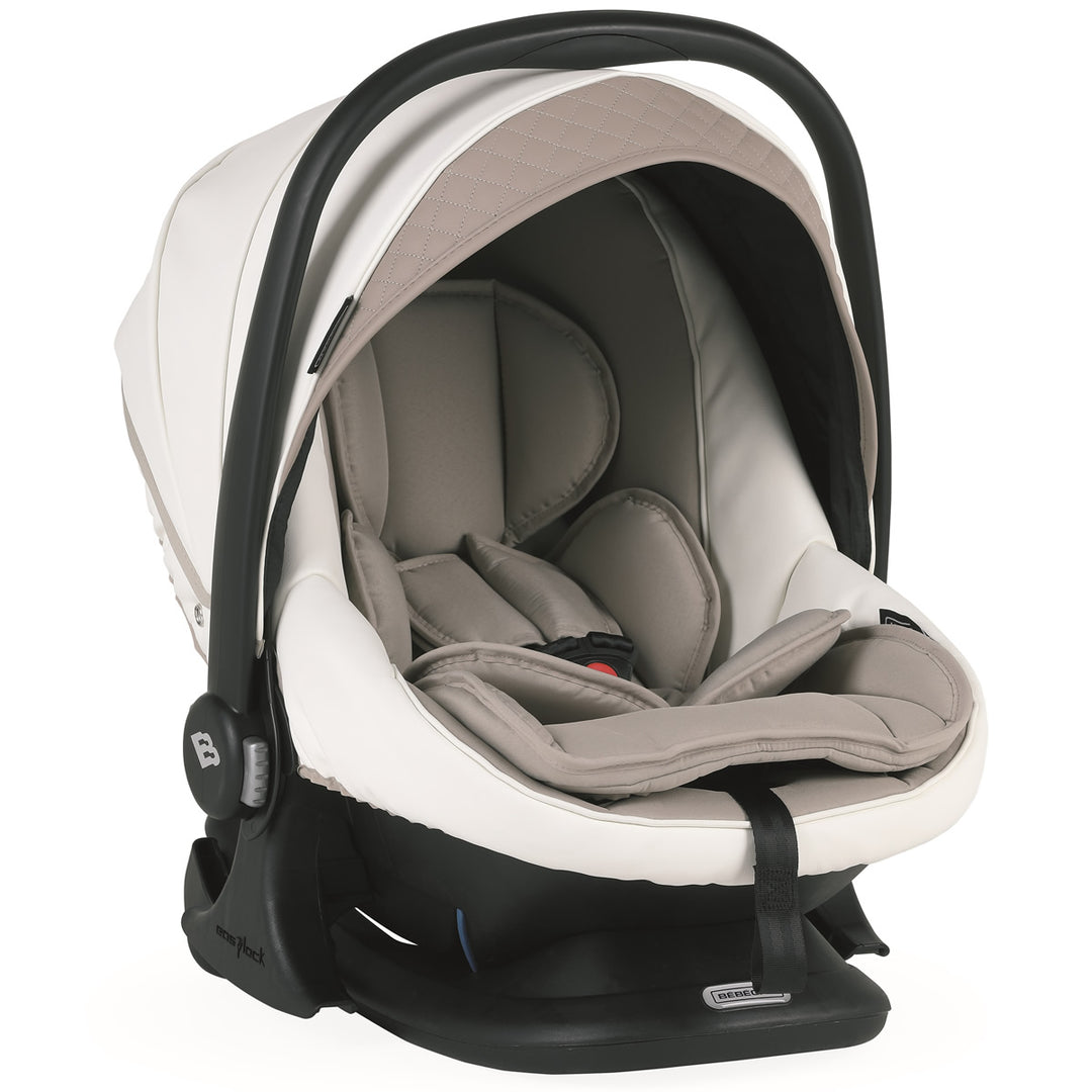 Bebecar Ip-Op Classic XL Trio 3 in 1 Travel System + Lie Flat Car Seat, FREE Changing Bag, Iced Mocha