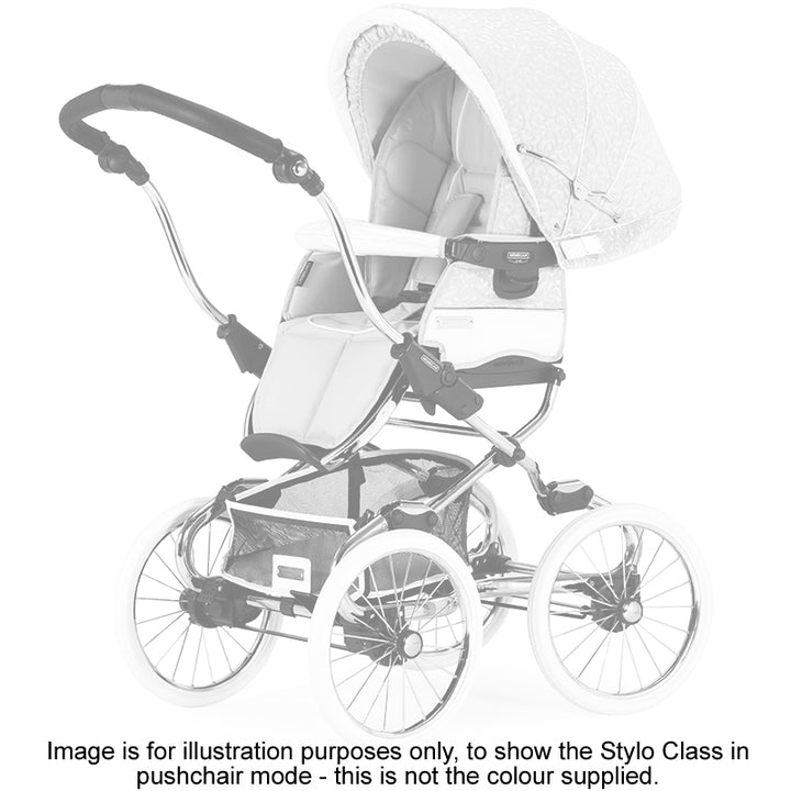 Bebecar Stylo Class+ Pram + New Aurea Car Seat Travel System + Raincover, FREE Changing Bag, Celestine
