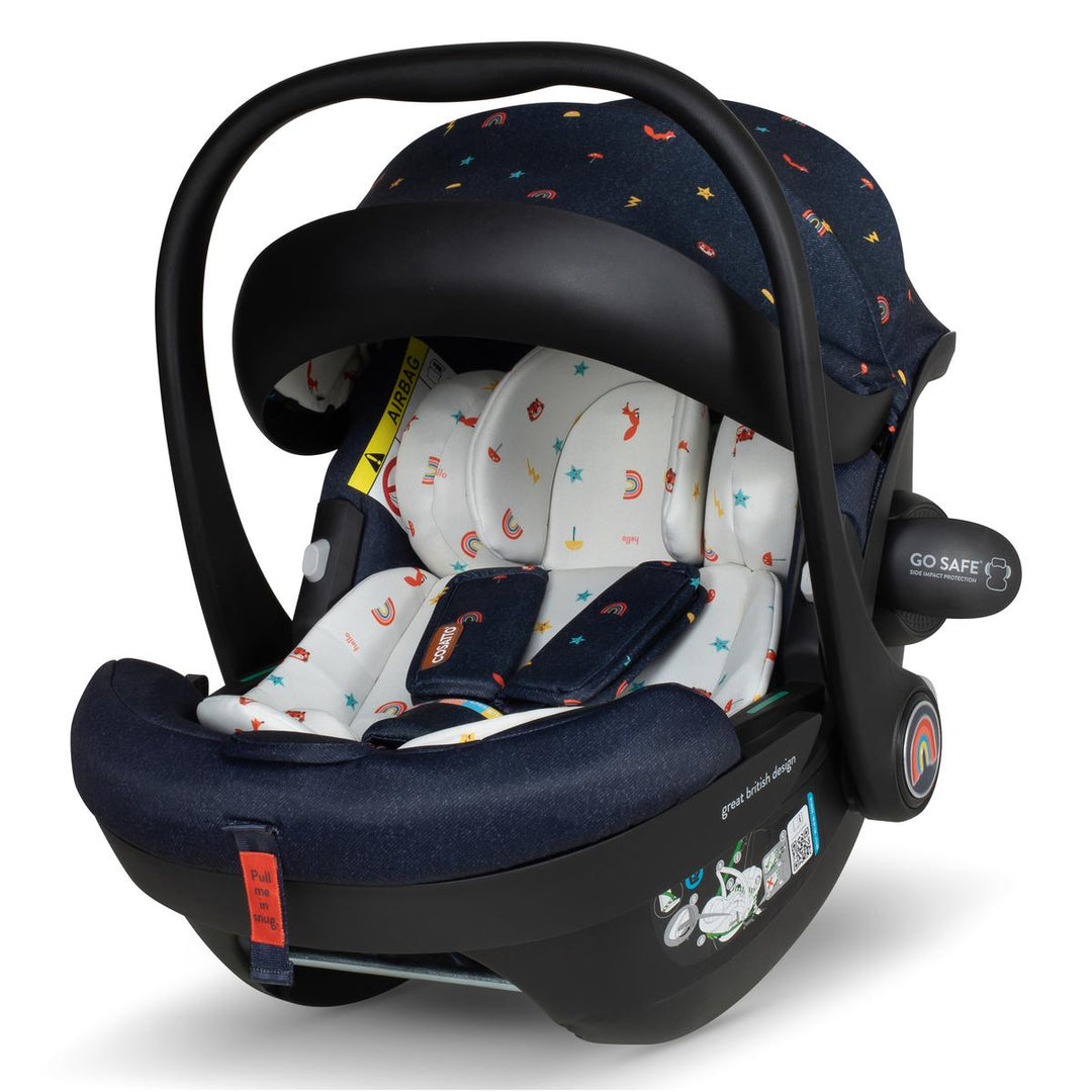 Cosatto Wow 3 Rotate Car Seat Bundle, Doodle Days