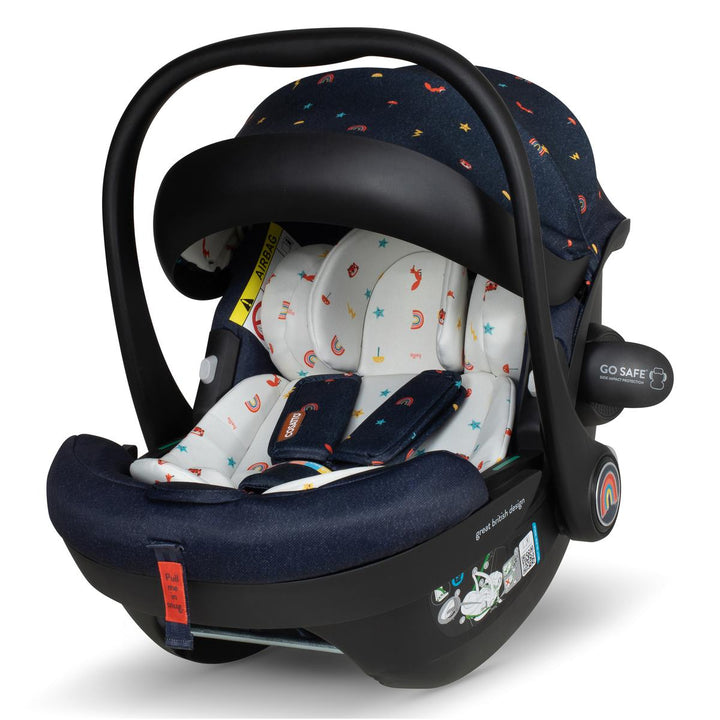 Cosatto Wow 3 Rotate Car Seat Bundle, Doodle Days
