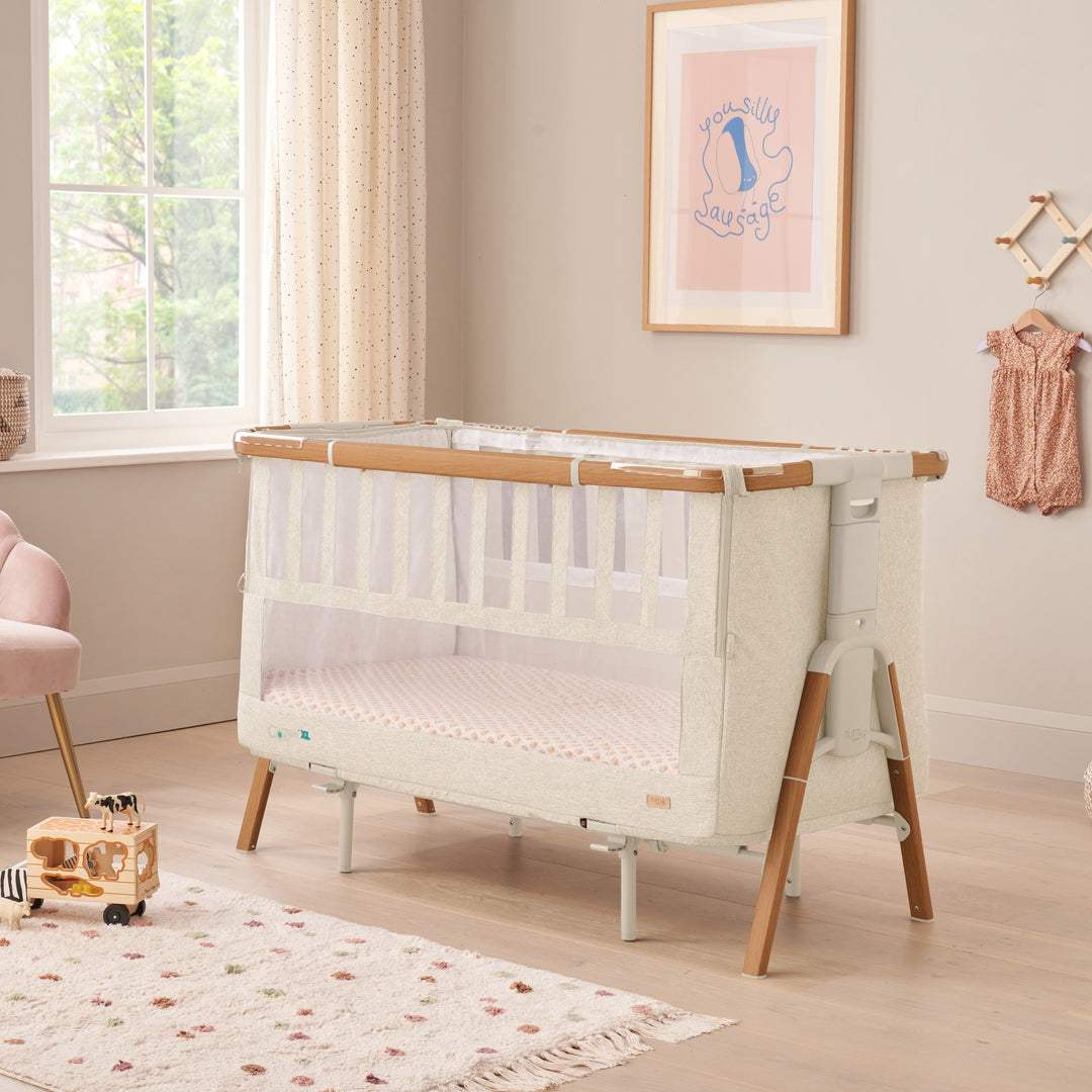 Tutti Bambini CoZee XL Scandinavian Walnut/Ecru Cot