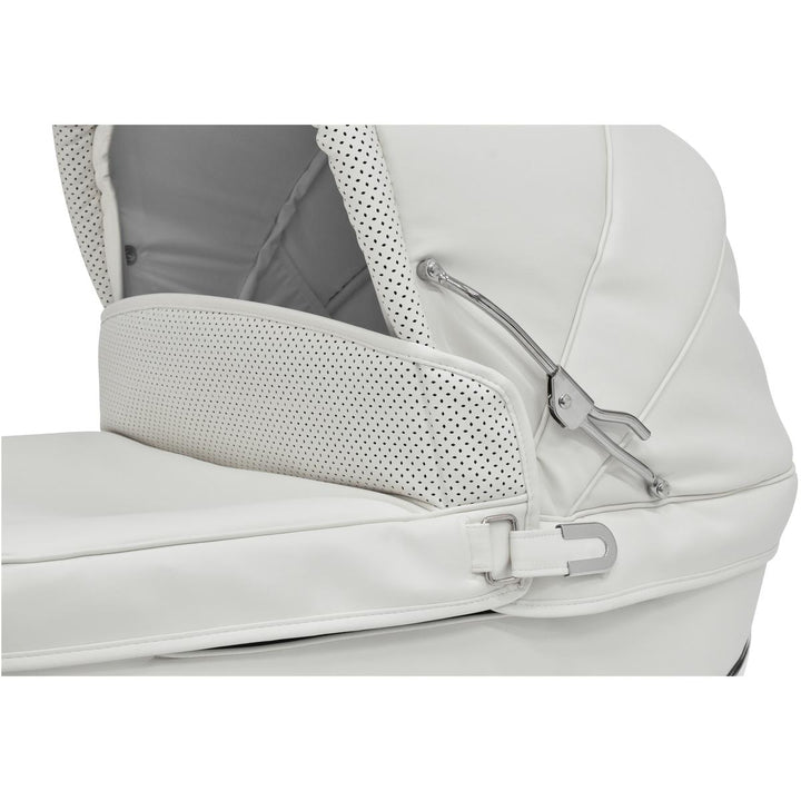 Bebecar Stylo Class+ Pram + Lie Flat Car Seat Travel System + Raincover, FREE Changing Bag, Porcelaine