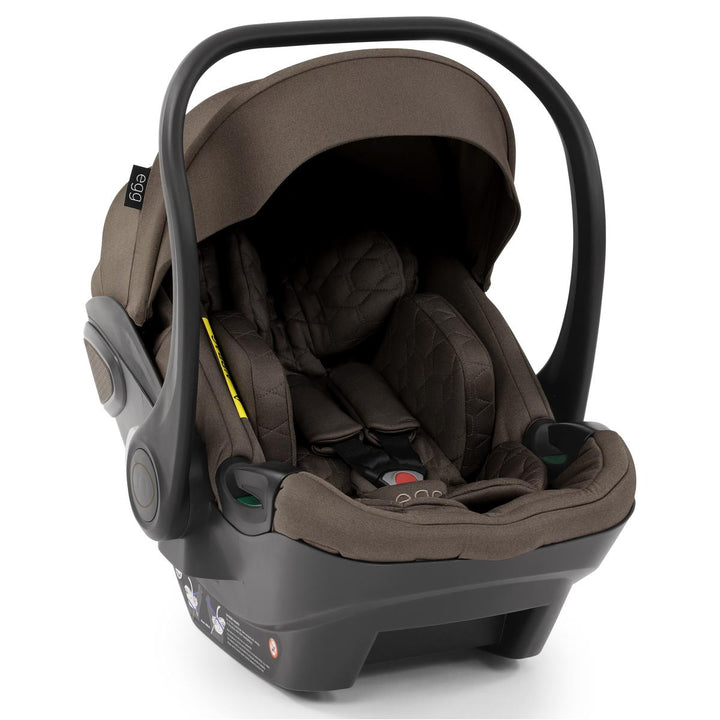 egg 3 Luxury Shell i-Size Travel System Bundle, Chocolate Velvet