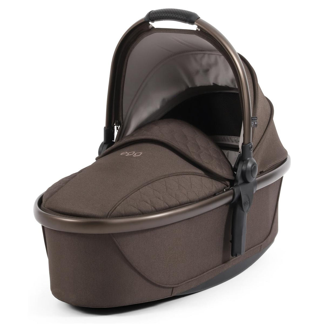 egg 3 Luxury Shell i-Size Travel System Bundle, Chocolate Velvet