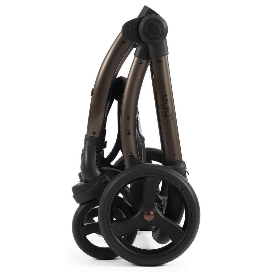 egg 3 Luxury Shell i-Size Travel System Bundle, Chocolate Velvet