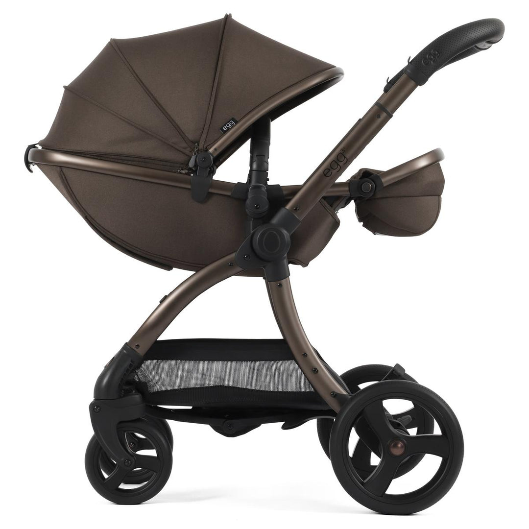 egg 3 Luxury Shell i-Size Travel System Bundle, Chocolate Velvet