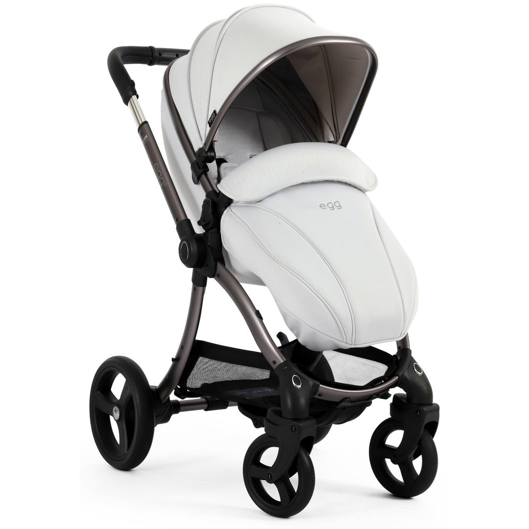 egg 3 Stroller + Luxury Seat Liner & Backpack, Houndstooth Silver