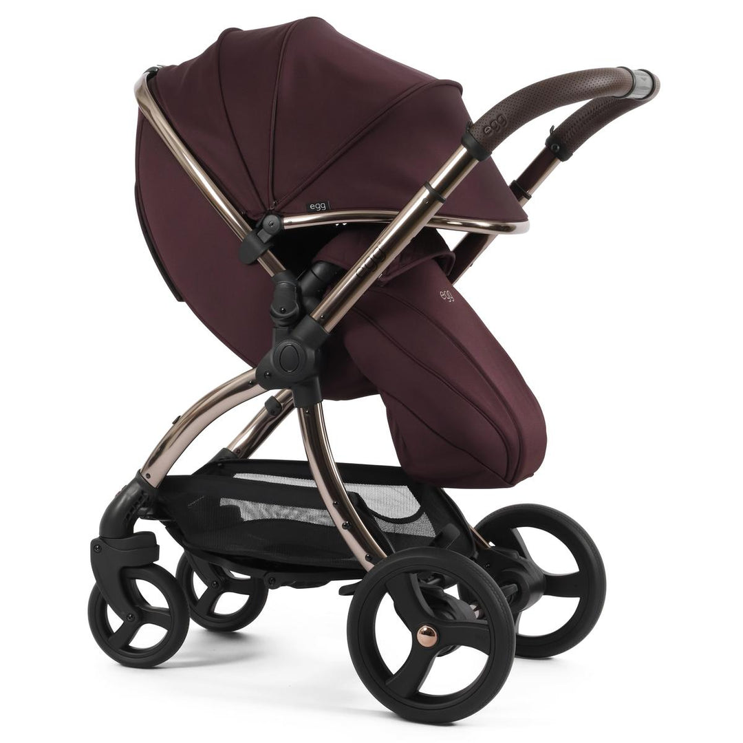 egg 3 Luxury Shell i-Size Travel System Bundle, Mulberry