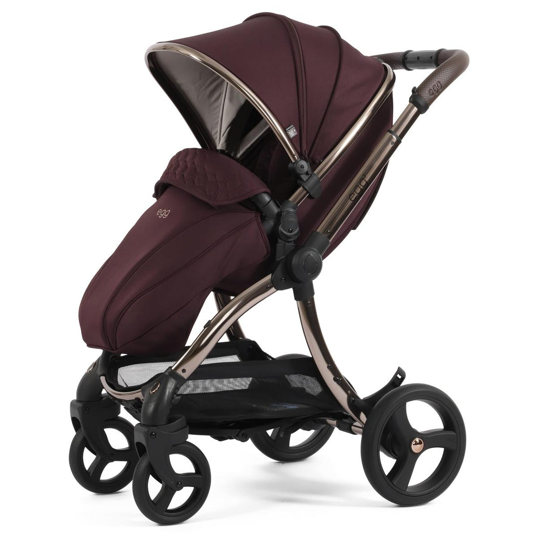 egg 3 Luxury Shell i-Size Travel System Bundle, Mulberry