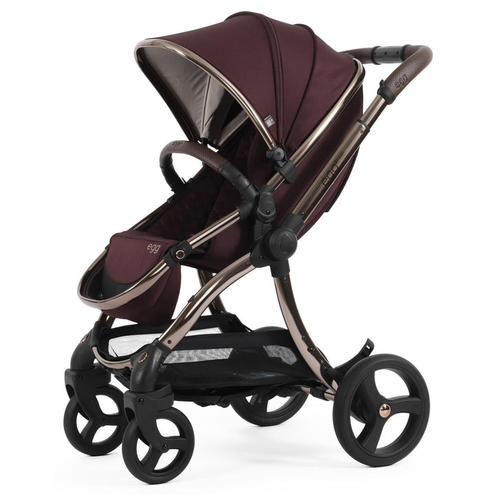 egg 3 Luxury Shell i-Size Travel System Bundle, Mulberry