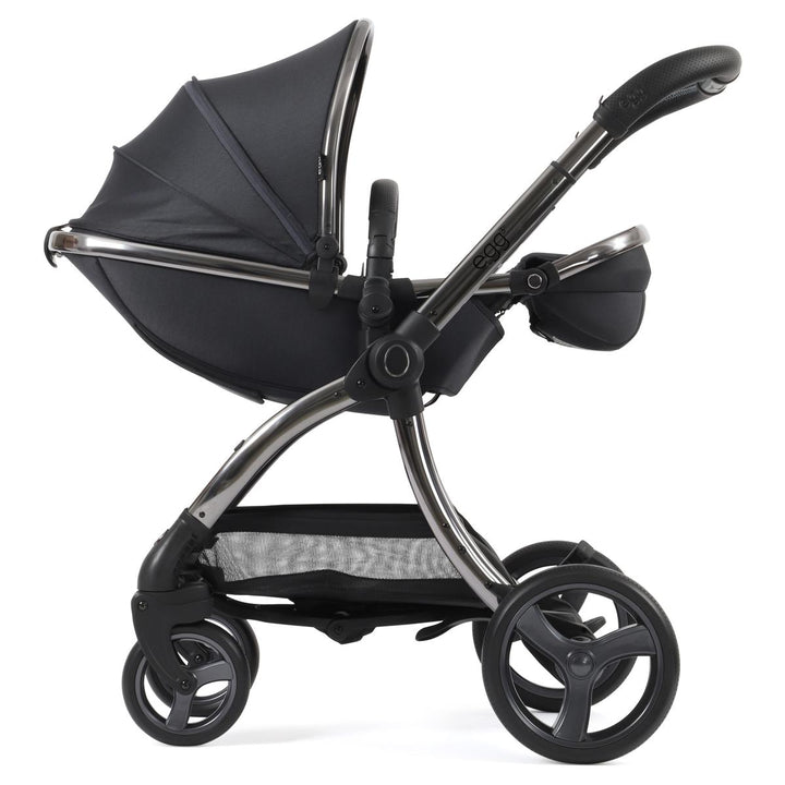 egg 3 Luxury Shell 360 i-Size Travel System Bundle, Carbonite