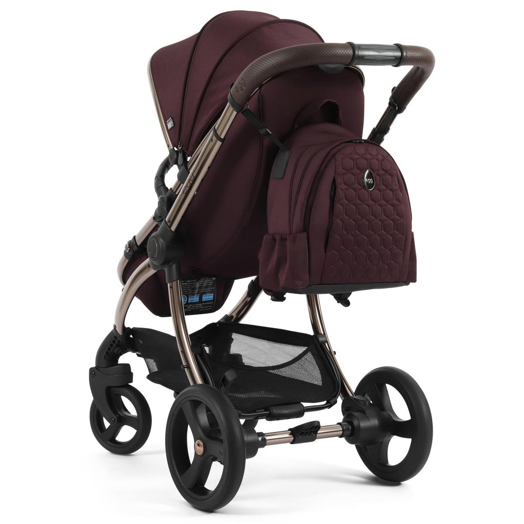 egg 3 Luxury Shell i-Size Travel System Bundle, Mulberry