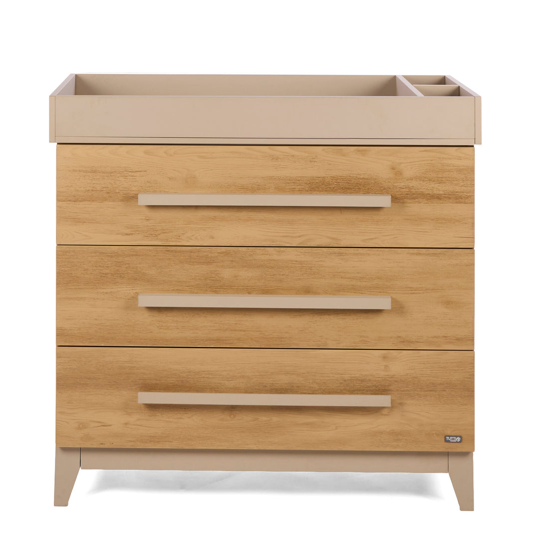 Tutti Bambini Hallee Chest Changer Mushroom & Golden Oak 1