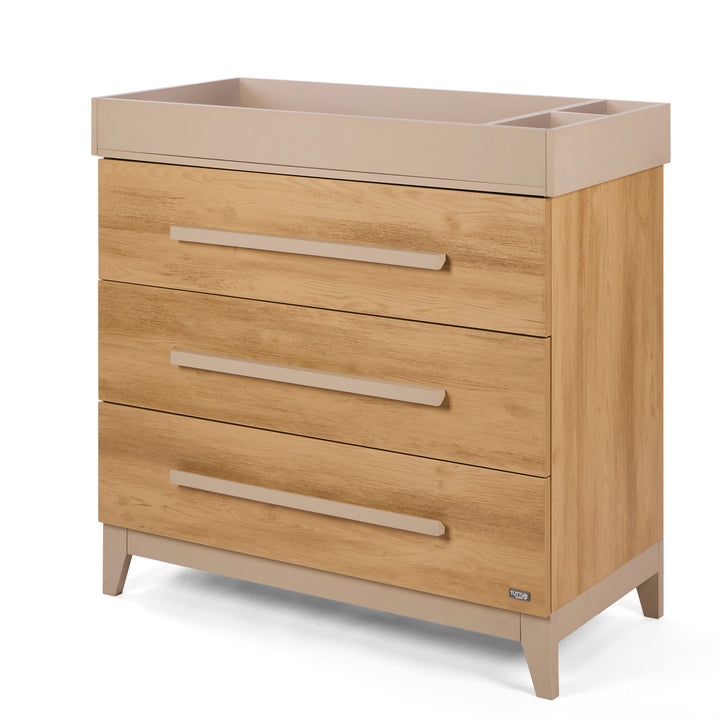 Tutti Bambini Hallee Chest Changer Mushroom & Golden Oak 3