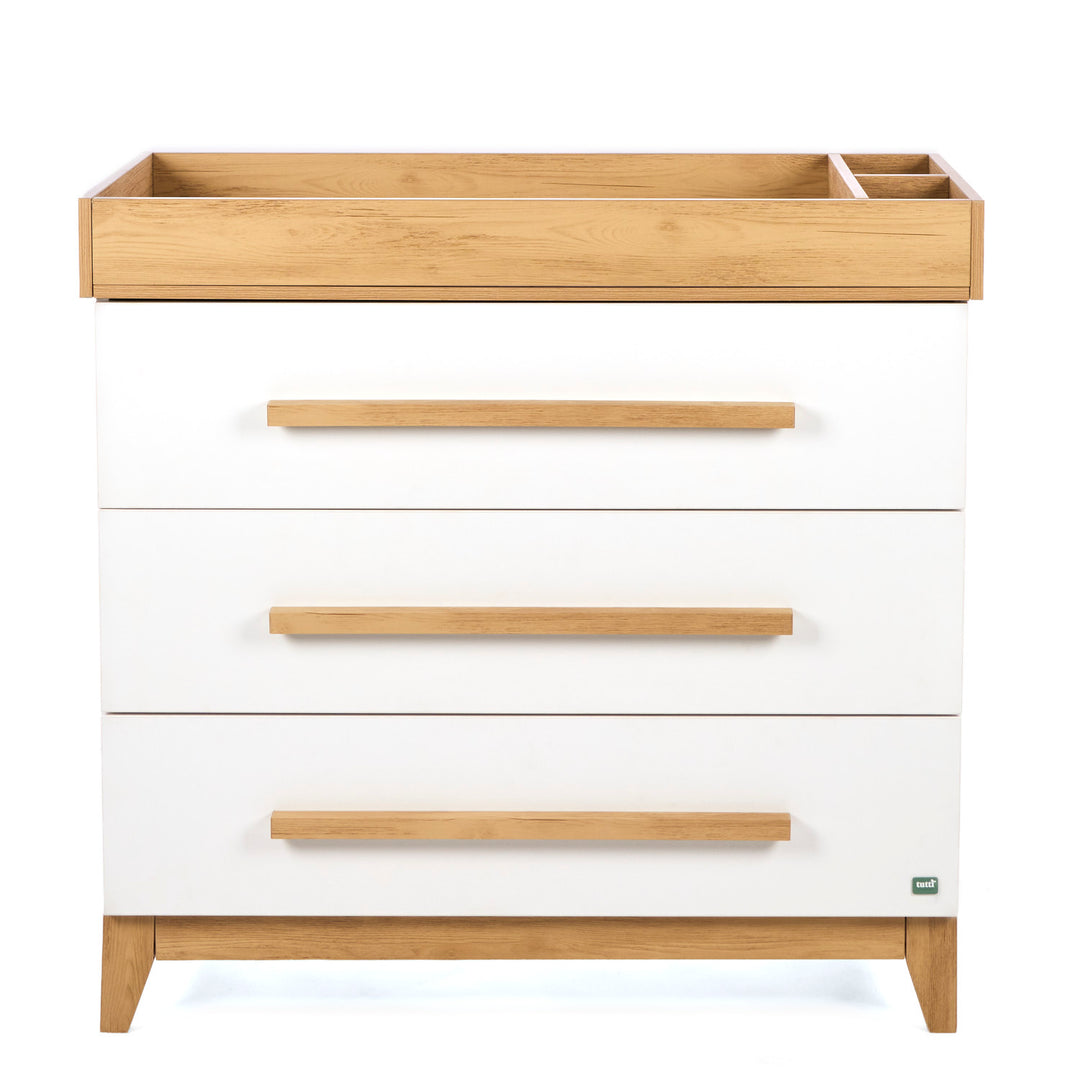 Tutti Bambini Hallee Chest Changer White & Golden Oak 4