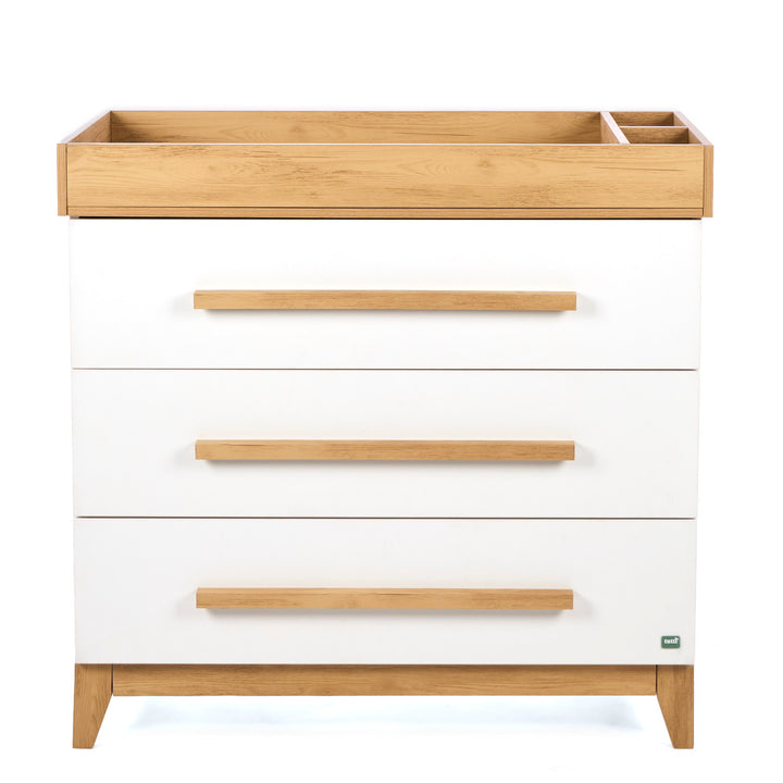 Tutti Bambini Hallee Chest Changer White & Golden Oak 4