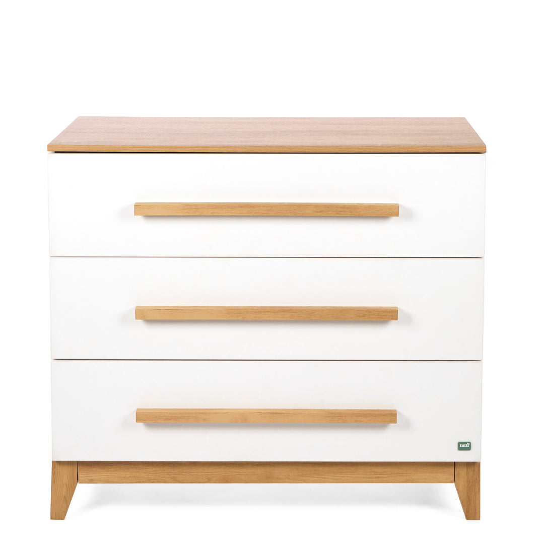 Tutti Bambini Hallee Chest Changer White & Golden Oak 5