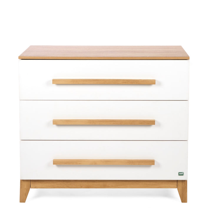 Tutti Bambini Hallee Chest Changer White & Golden Oak 5