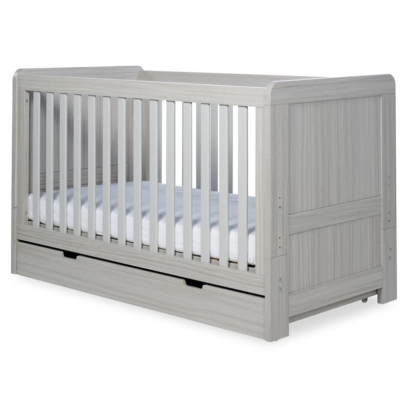 Ickle Bubba Pembrey 3 Piece Furniture Set, Under Drawer & Mattress, Ash Grey