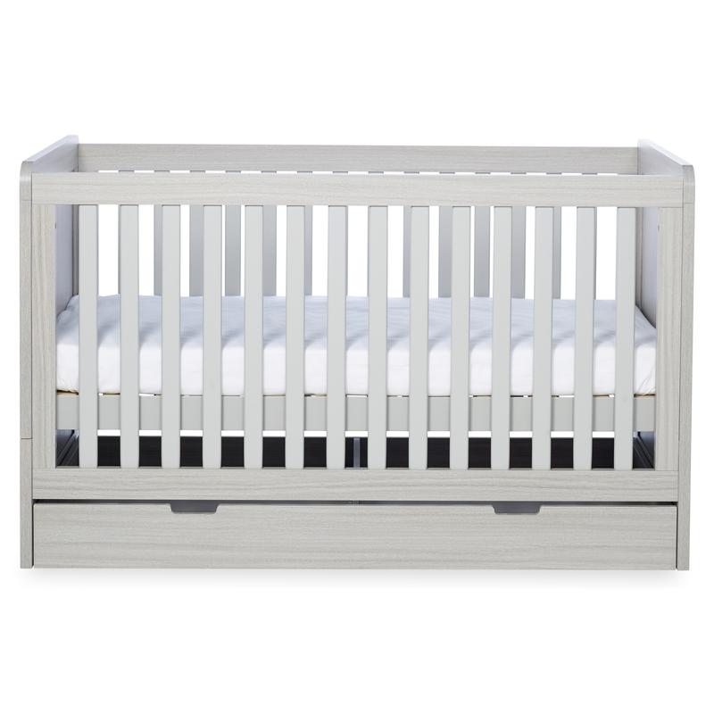 Ickle Bubba Pembrey 2 Piece Furniture Set, Under Drawer & Mattress, Ash Grey