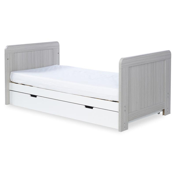 Ickle Bubba Pembrey 2 Piece Furniture Set, Under Drawer & Mattress, Ash Grey & White