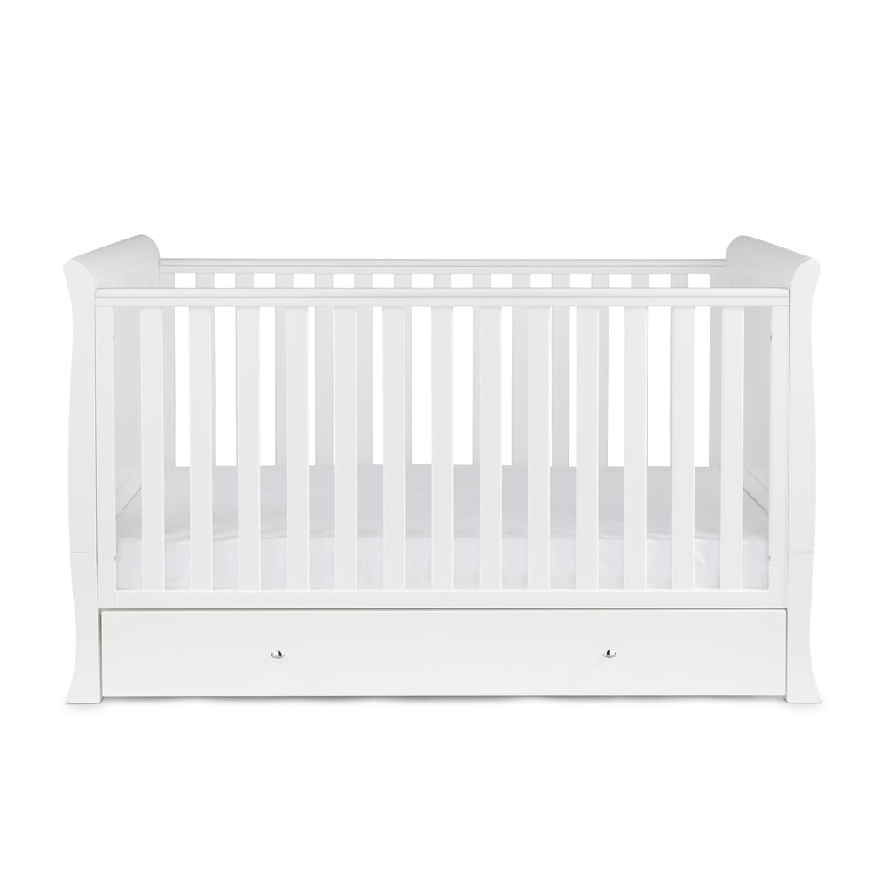 Ickle Bubba Snowdon Classic Sleigh Cot Bed, White