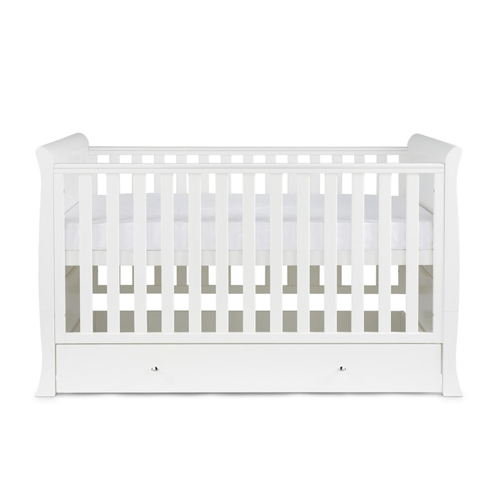 Ickle Bubba Snowdon Classic Sleigh 3 Piece Room Set with Mattress, White
