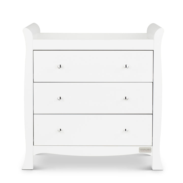 Ickle Bubba Snowdon Classic Sleigh 2 Piece Room Set with Mattress, White