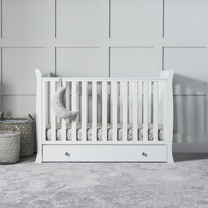 Ickle Bubba Snowdon 4 in 1 Mini 3 Piece Room Set with Mattress, White