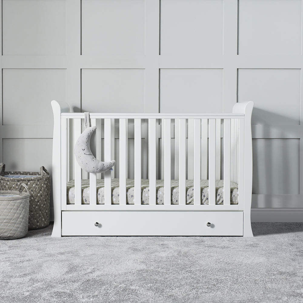 Ickle Bubba Snowdon 4 in 1 Mini 2 Piece Room Set with Mattress, White