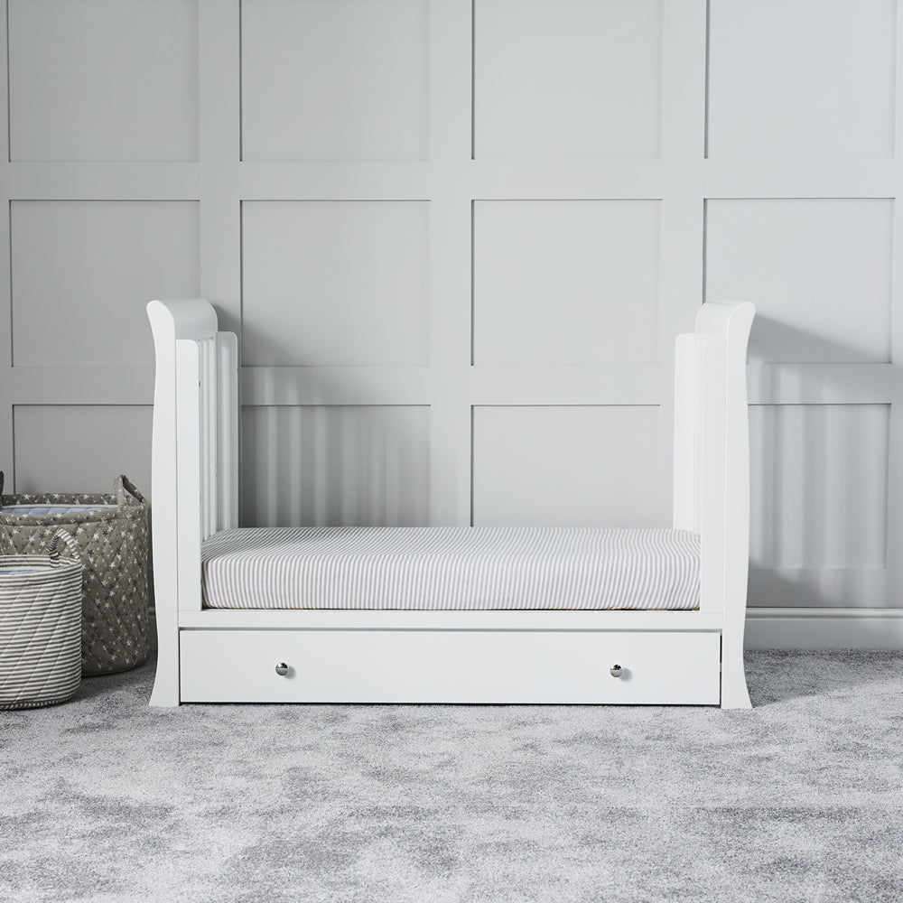 Ickle Bubba Snowdon 4 in 1 Mini 3 Piece Room Set with Mattress, White