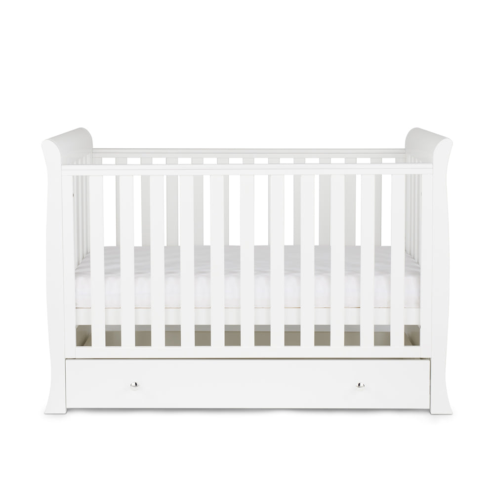 Ickle Bubba Snowdon 4 in 1 Mini Cot Bed, White