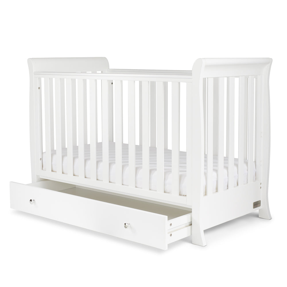 Ickle Bubba Snowdon 4 in 1 Mini 3 Piece Room Set with Mattress, White