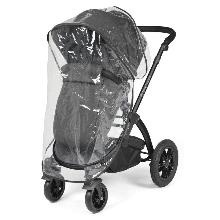 Ickle Bubba Stomp Luxe i-Size Cirrus Travel System & Home 14 Piece Bundle, Charcoal Grey/Black