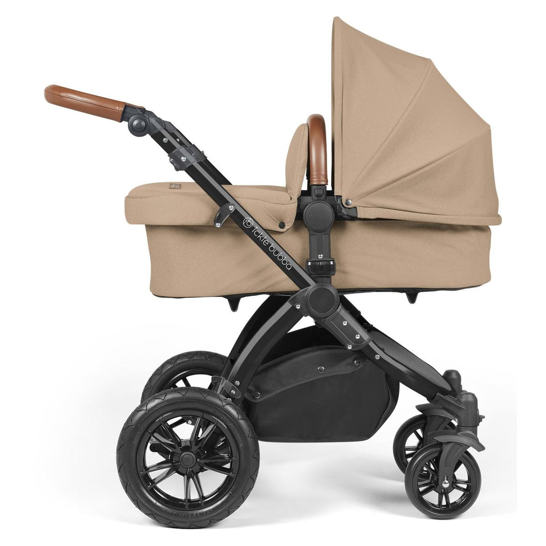 Ickle Bubba Stomp Luxe i-Size Cirrus Travel System & Home 14 Piece Bundle, Desert/Black