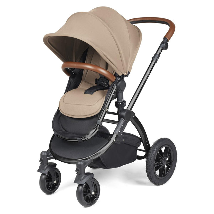 Ickle Bubba Stomp Luxe i-Size Cirrus Travel System & Home 14 Piece Bundle, Desert/Black