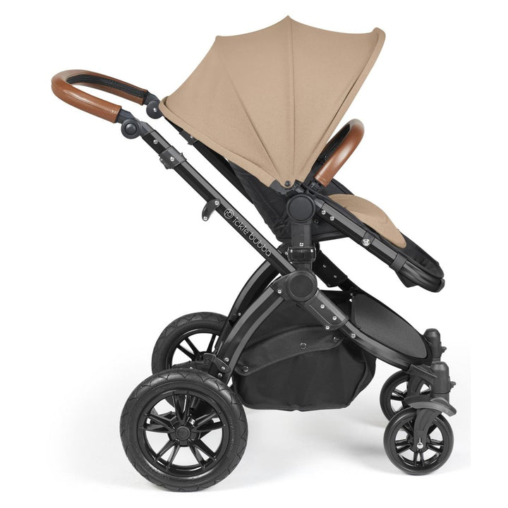 Ickle Bubba Stomp Luxe i-Size Cirrus Travel System & Home 14 Piece Bundle, Desert/Black