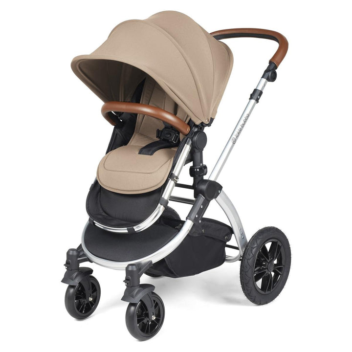 Ickle Bubba Stomp Luxe i-Size Cirrus Travel System & Home 14 Piece Bundle, Desert/Silver