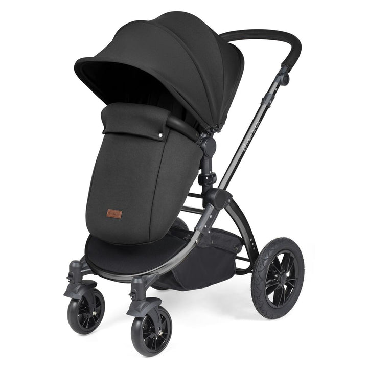 Ickle Bubba Stomp Luxe i-Size Cirrus Travel System & Home 14 Piece Bundle, Midnight/Black