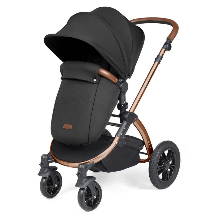 Ickle Bubba Stomp Luxe i-Size Cirrus Travel System & Home 14 Piece Bundle, Midnight/Bronze