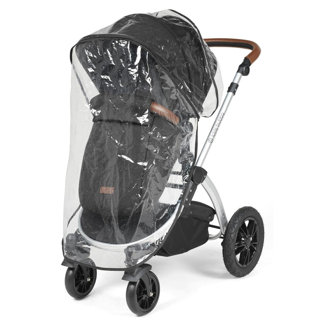 Ickle Bubba Stomp Luxe i-Size Cirrus Travel System & Home 14 Piece Bundle, Midnight/Silver