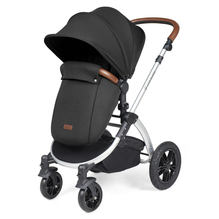 Ickle Bubba Stomp Luxe i-Size Cirrus Travel System & Home 14 Piece Bundle, Midnight/Silver