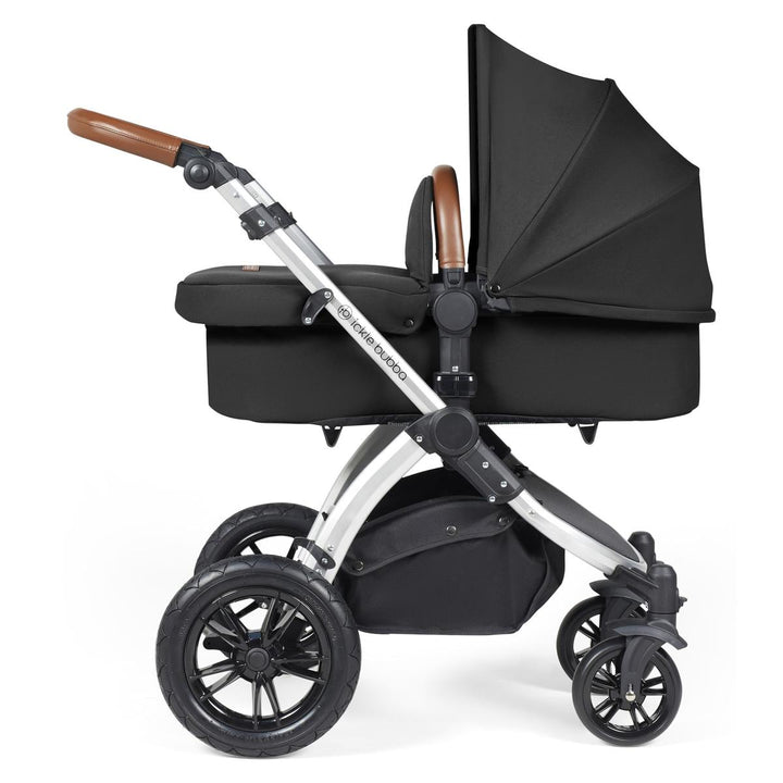 Ickle Bubba Stomp Luxe i-Size Cirrus Travel System & Home 14 Piece Bundle, Midnight/Silver