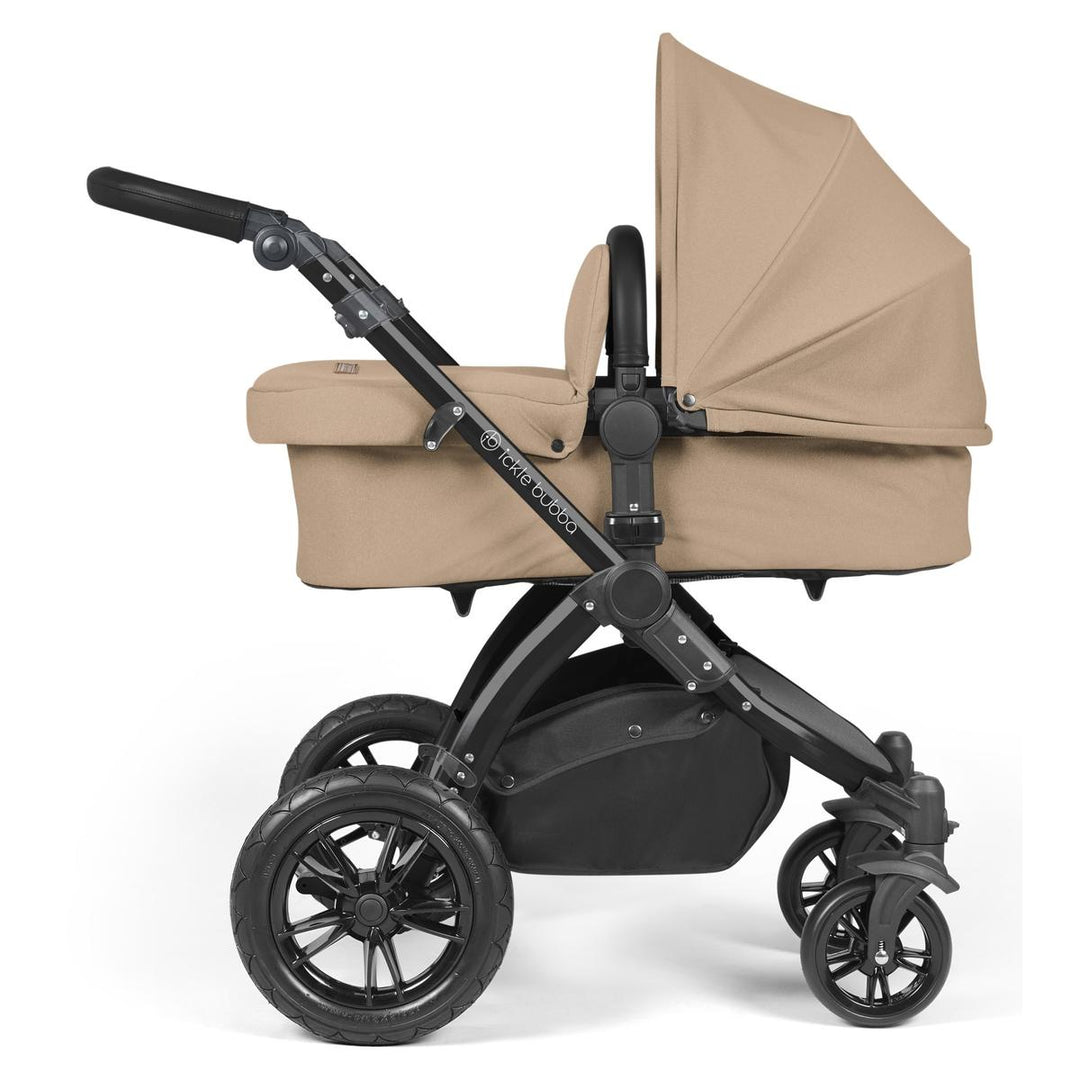 Ickle Bubba Stomp Luxe All in One Cirrus i-Size Travel System Bundle, Desert / Black