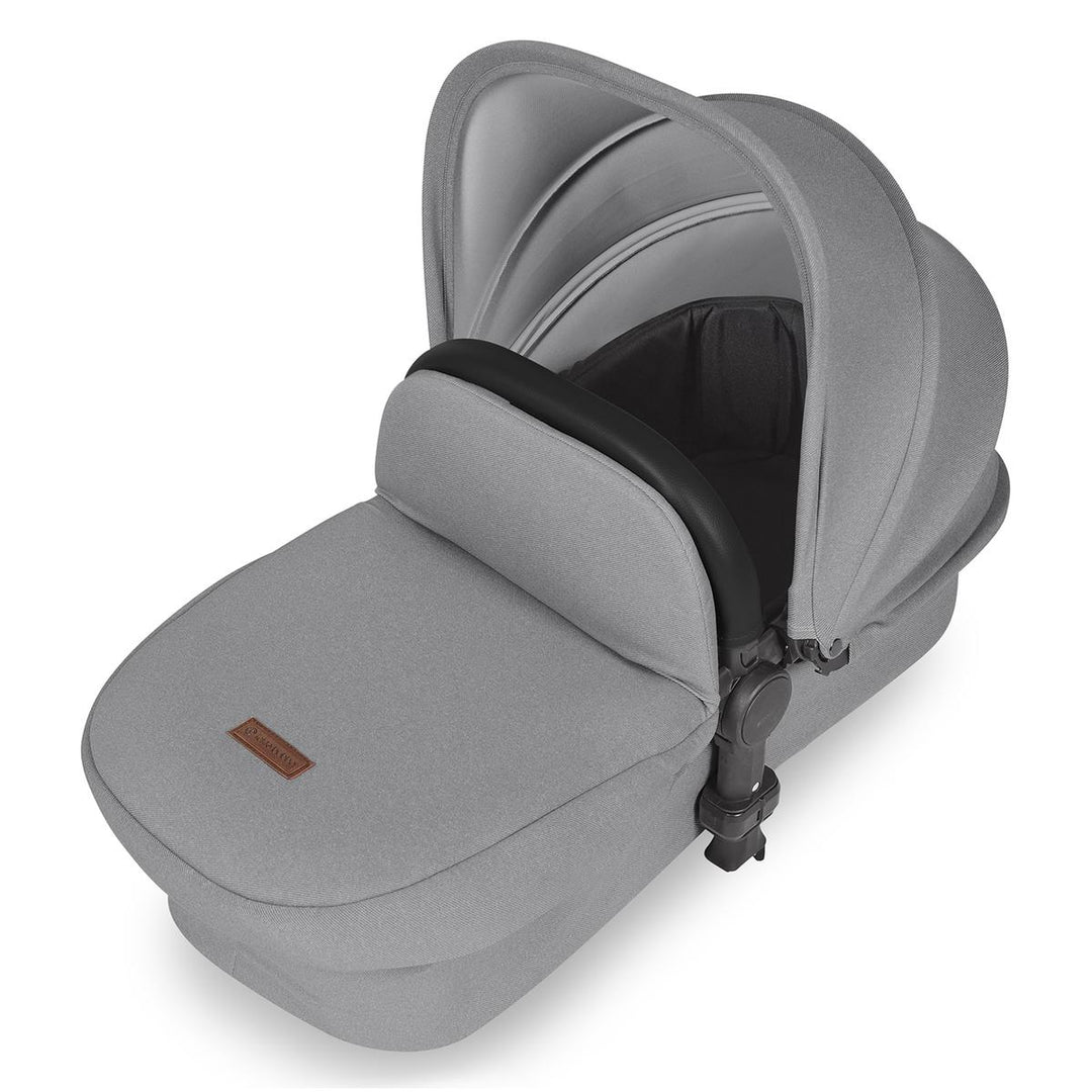 Ickle Bubba Stomp Luxe All in One Stratus i-Size Travel System Bundle, Pearl Grey / Silver