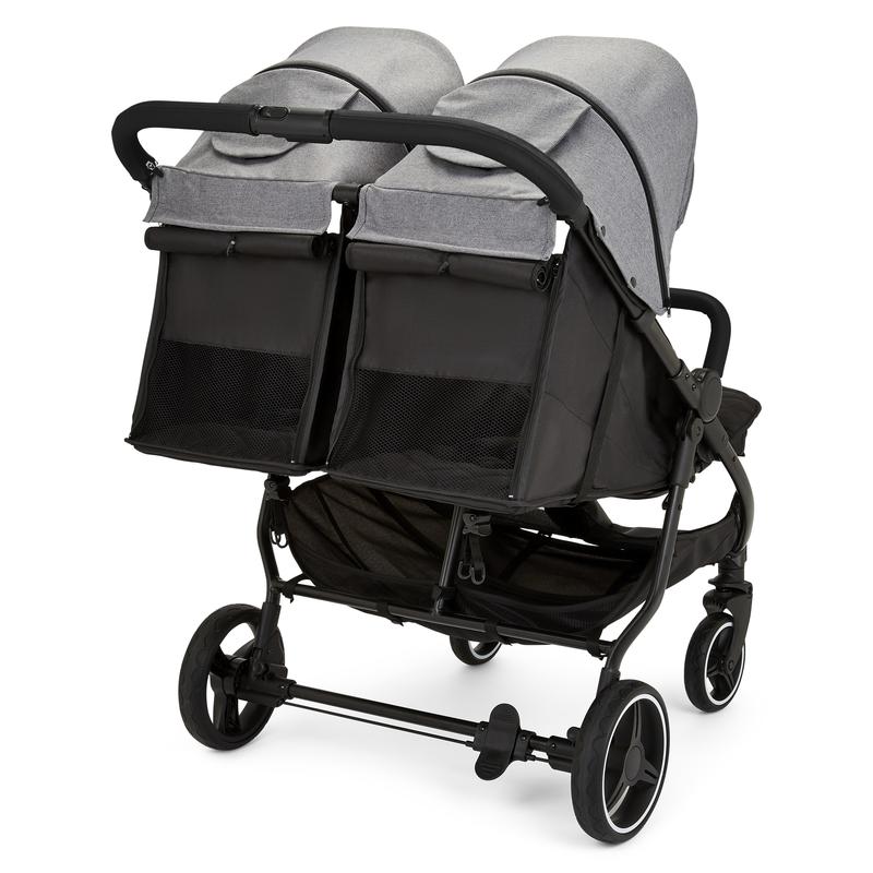 Ickle Bubba Venus Prime Double Stroller, Grey