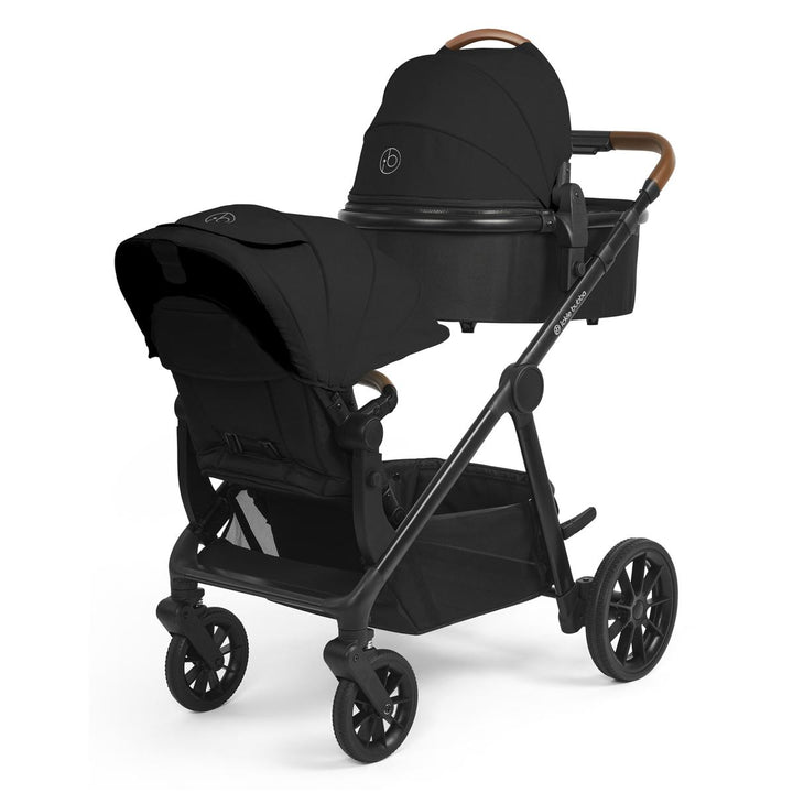 Ickle Bubba Virgo Growing Family 11 Piece Pram, Black