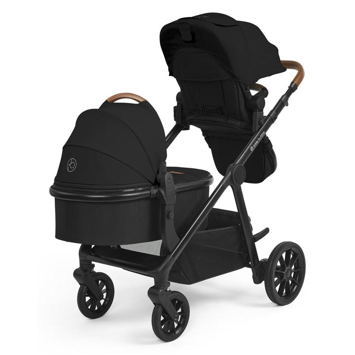 Ickle Bubba Virgo Growing Family 11 Piece Pram, Black