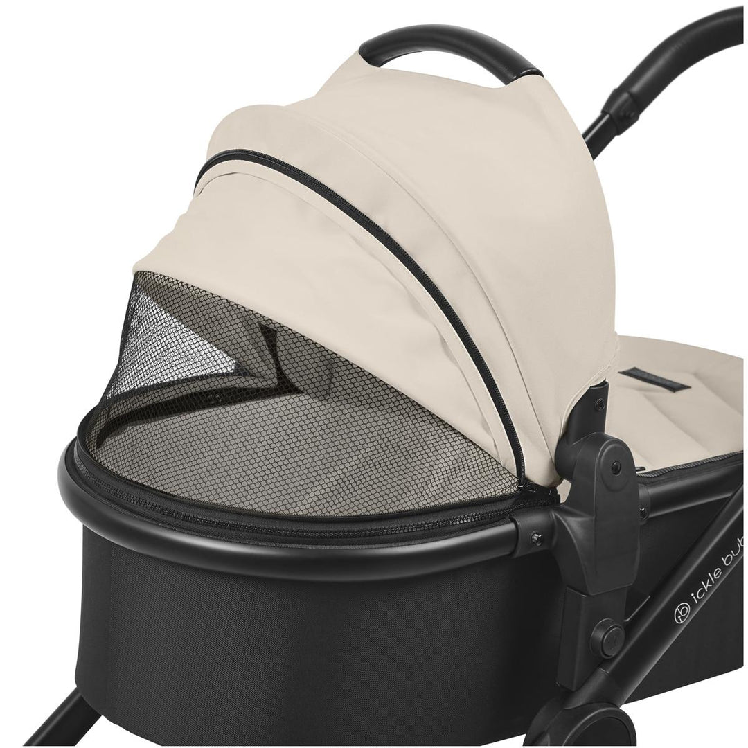 Ickle Bubba Virgo Growing Family 14 Piece Travel System with i-Size Cirrus Car Seat + Isofix Base, Stone