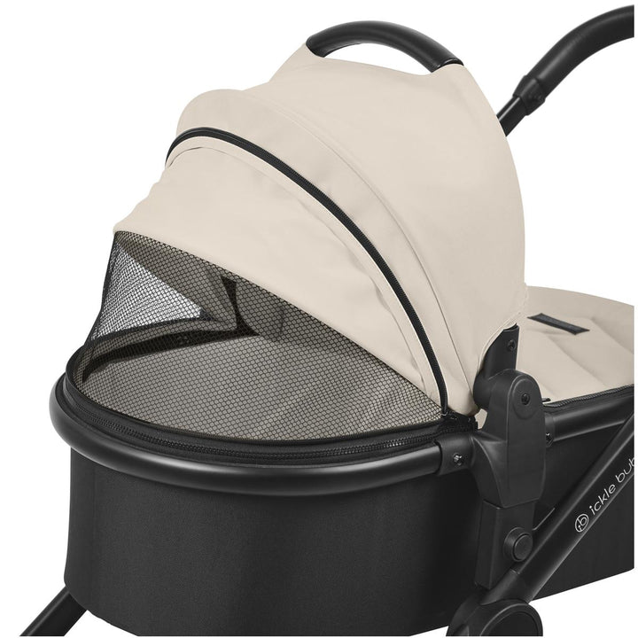 Ickle Bubba Virgo Growing Family 14 Piece Travel System with i-Size Cirrus Car Seat + Isofix Base, Stone